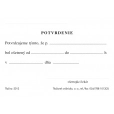Potvrdenie o ošetrení, A7