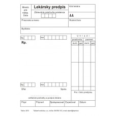 Lekársky predpis - lepený