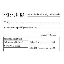Priepustka A7